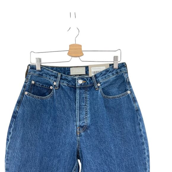 Everlane The Curvy‎ 90s Cheeky Straight Jeans Rigid Wash Blue Size 30 Crop - Picture 3 of 16